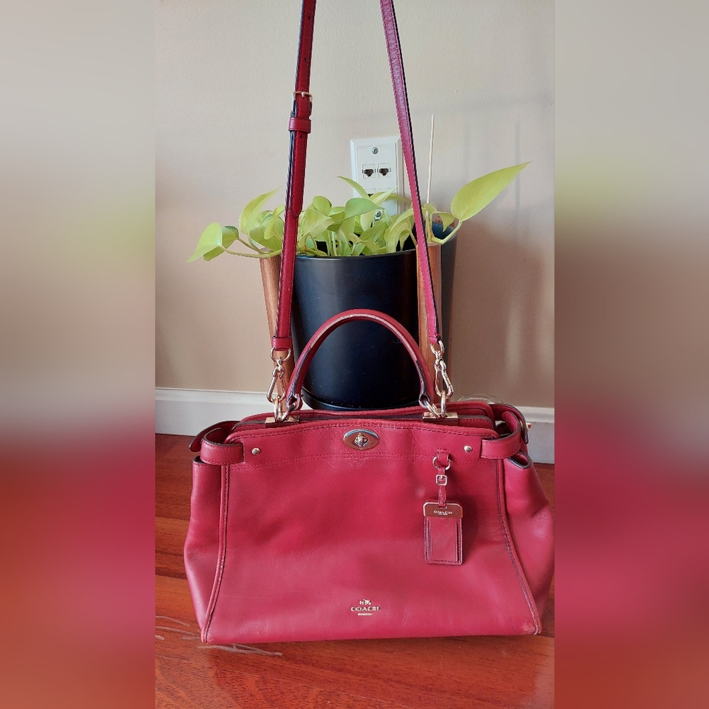 Red Coach Gramercy Satchel